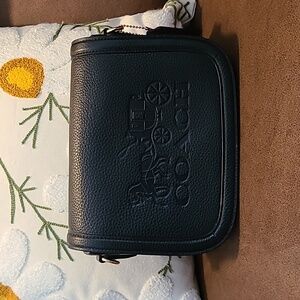 Coach Embossed Saddle Bag